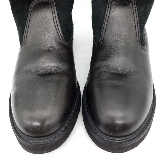 Rockport Fur Leather Black Boots Size 6.5 Lined Winter Fall Shoes Womens Boot - Picture 6 of 15